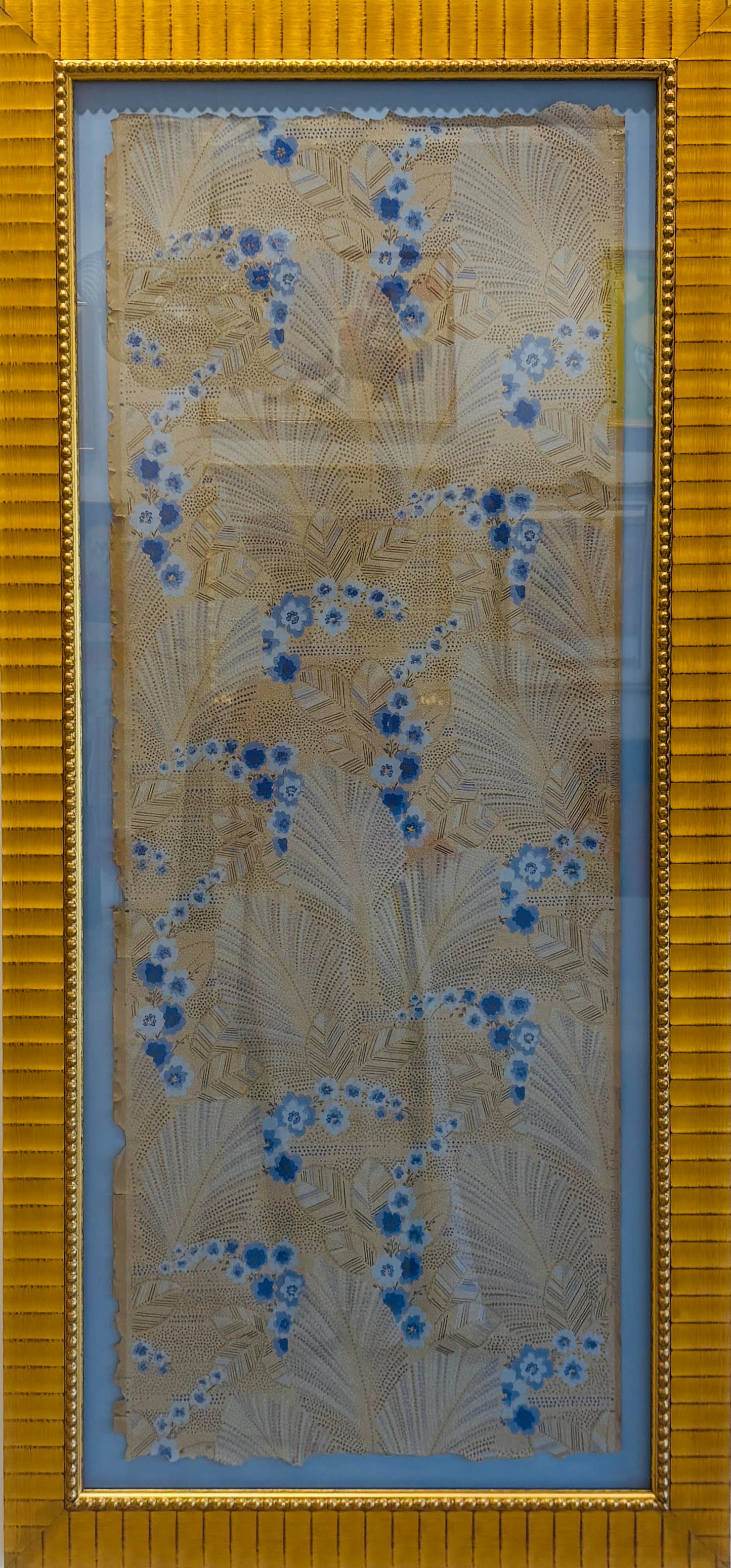 Antique French Wallpaper Remnant