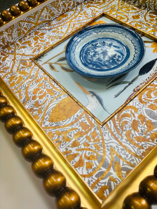 Antique Canton Plate in Custom Shadow Box III