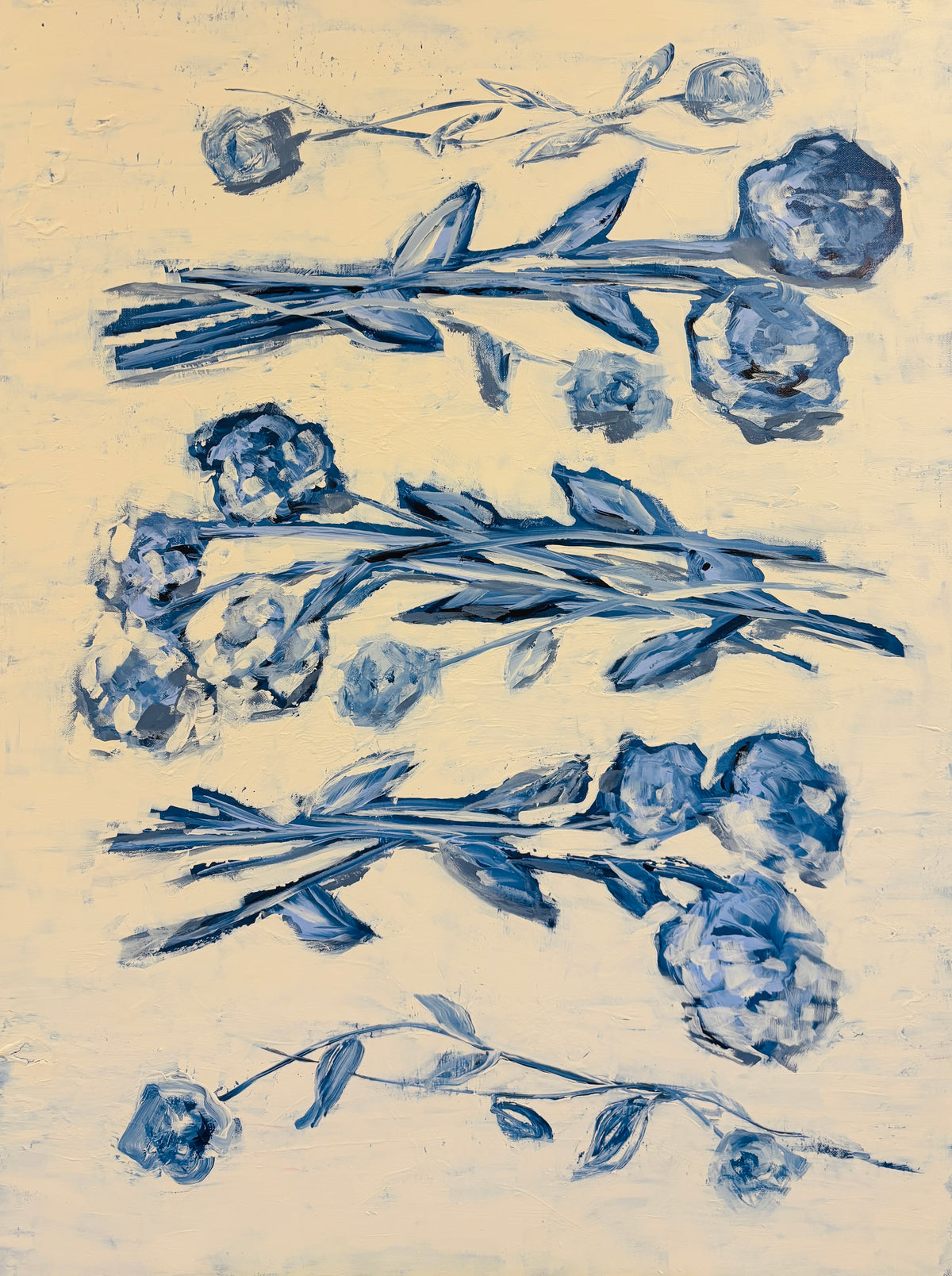 Blue and White Floral