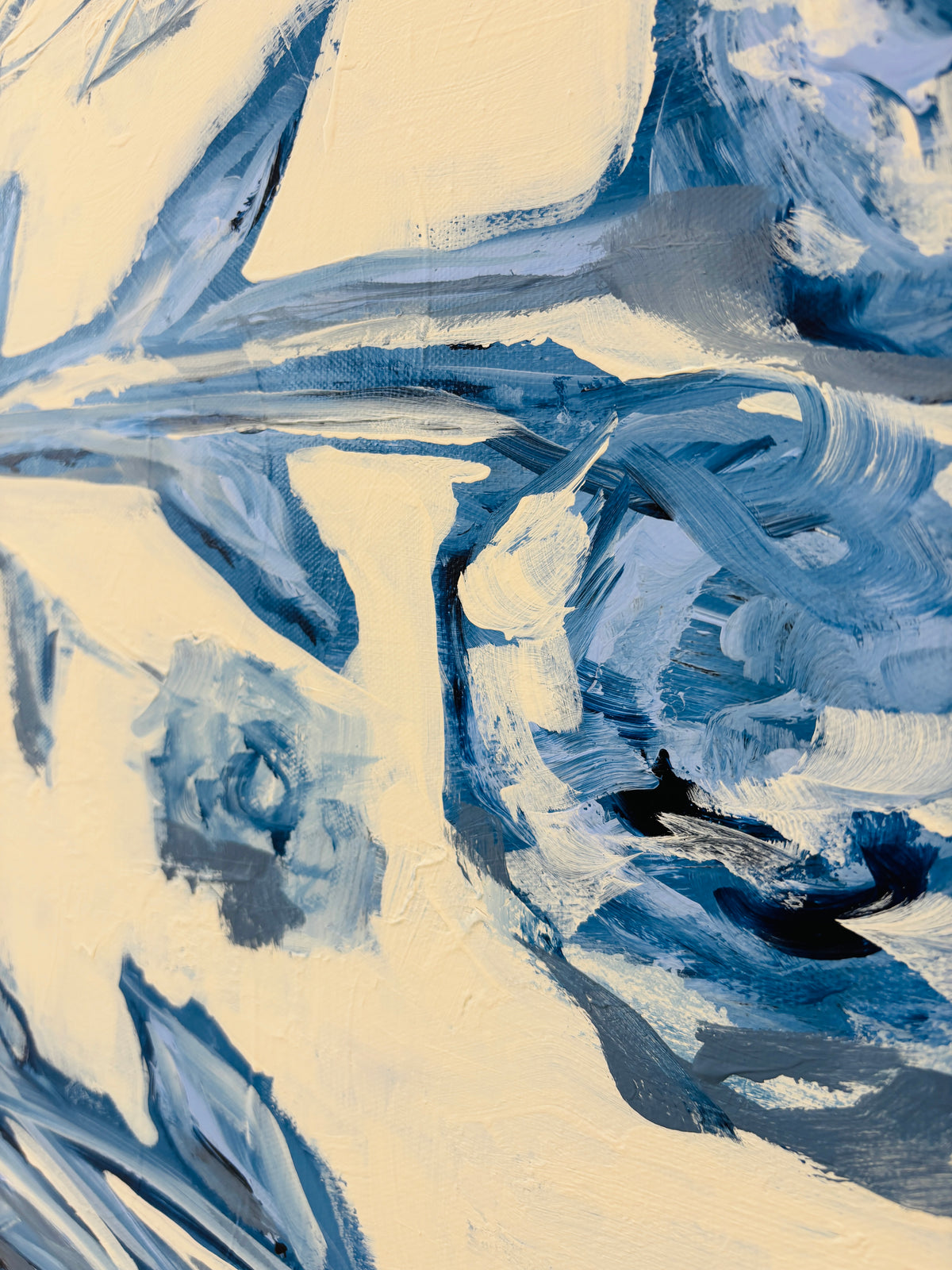 Blue and White Floral