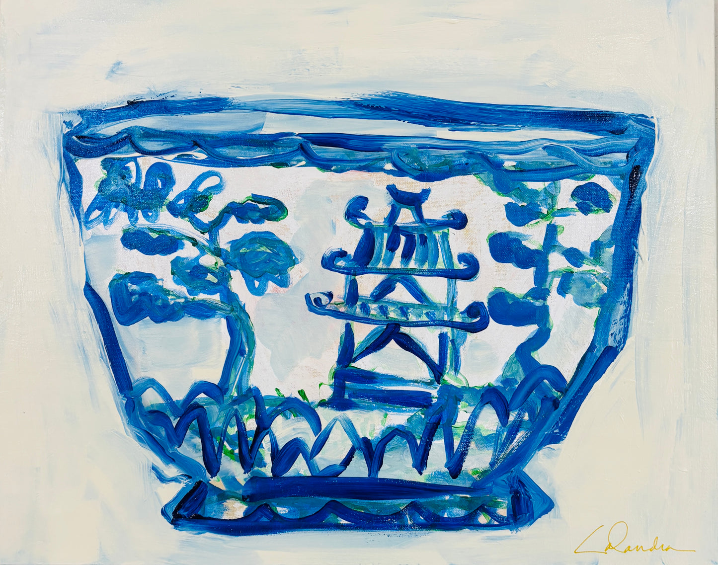 Chinoiserie Cachepot