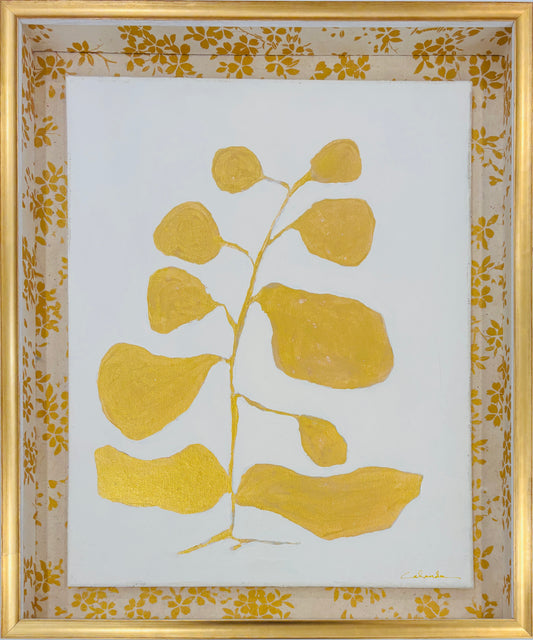 Golden Silhouette Shadow Box I