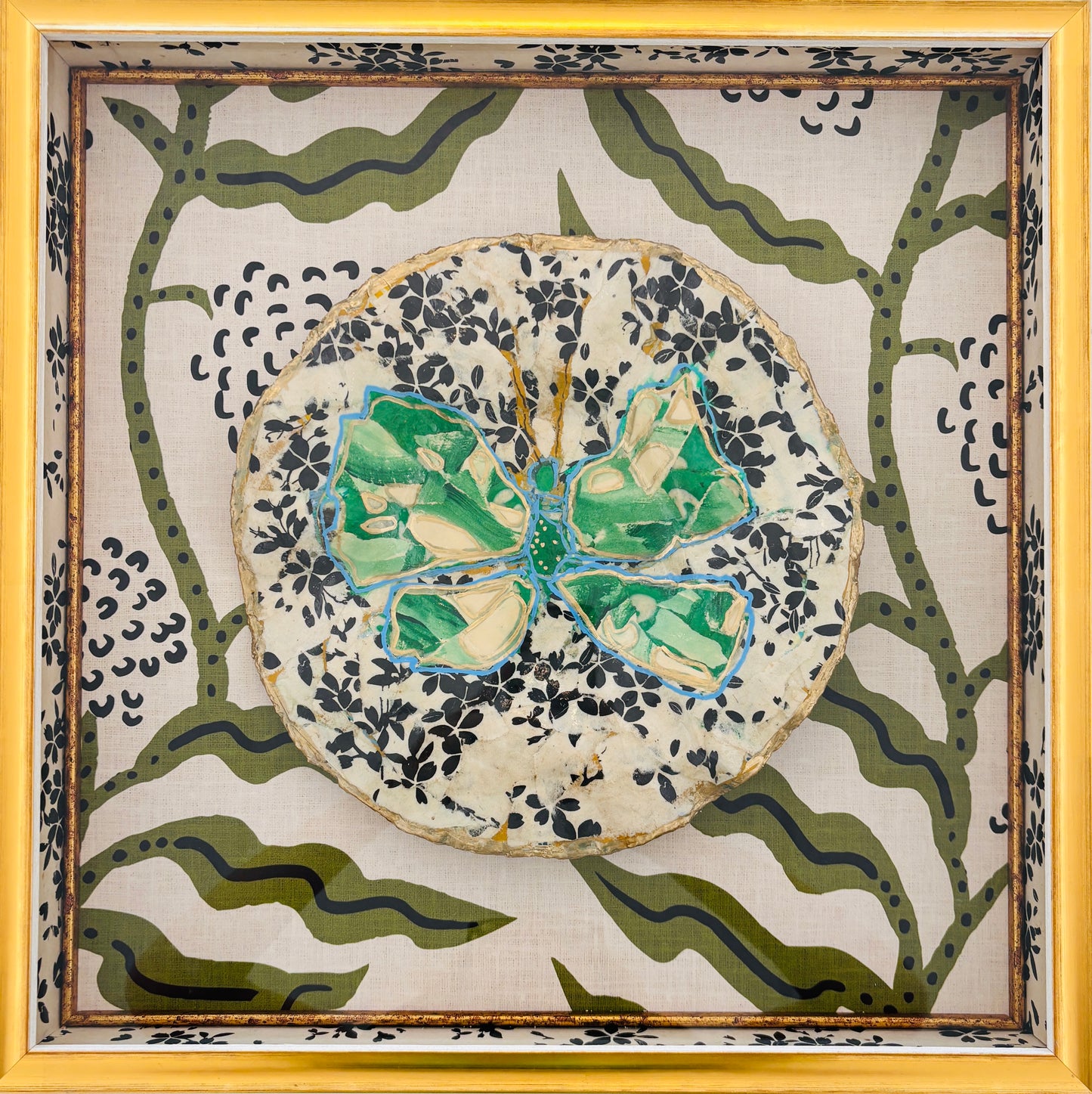 Green Butterfly Plate