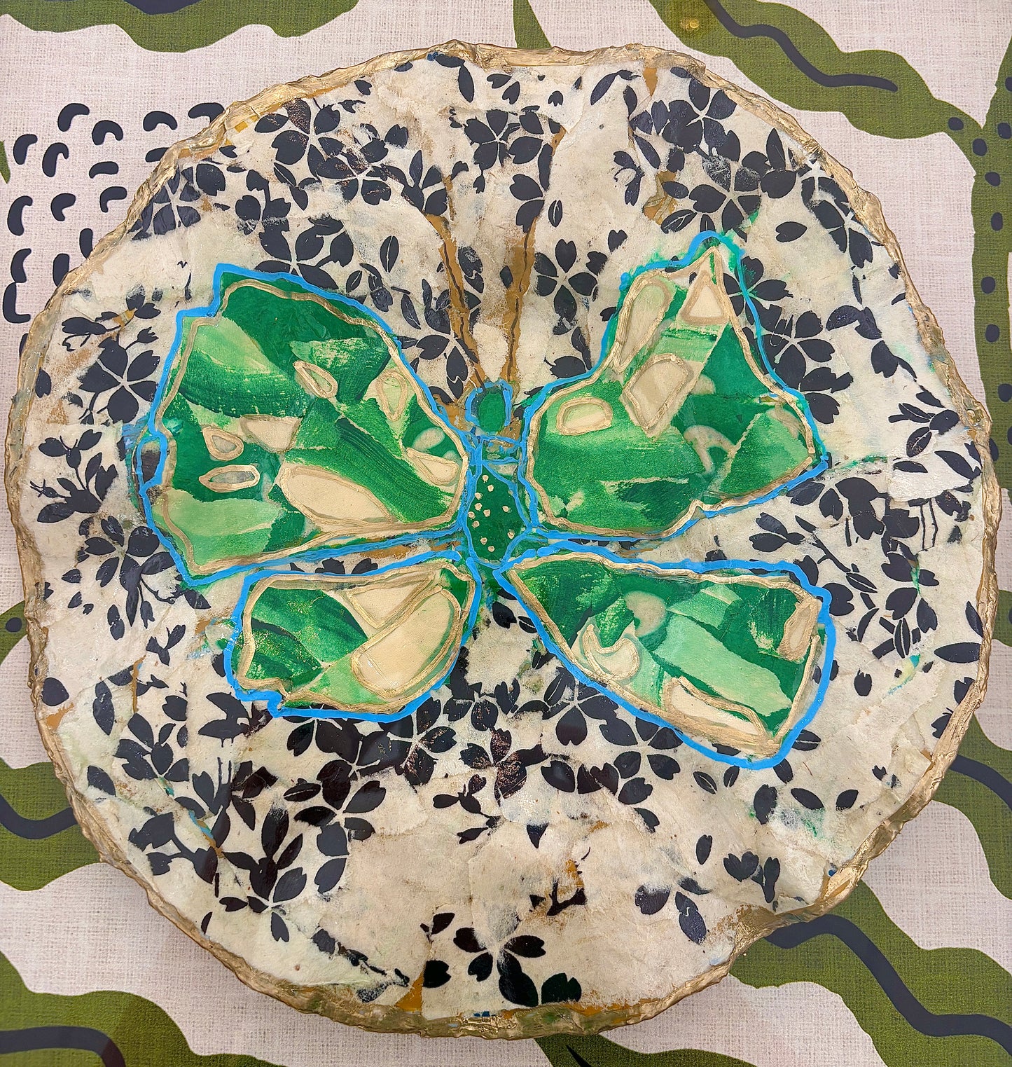 Green Butterfly Plate