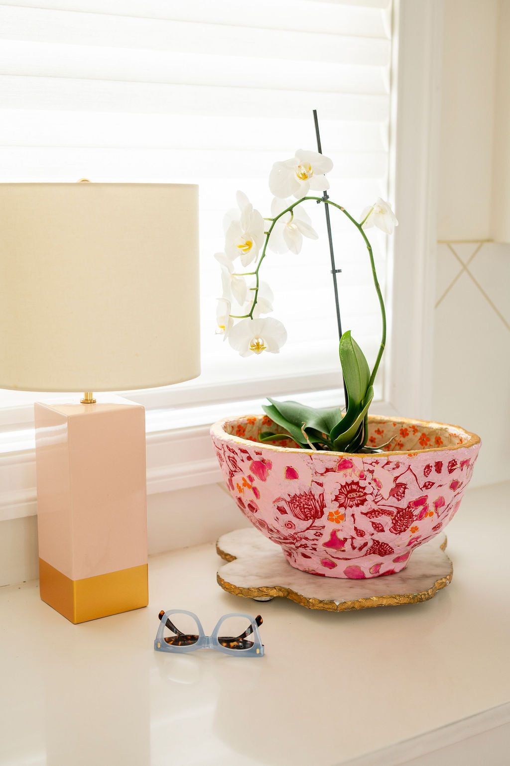 Pink and Orange Vessel