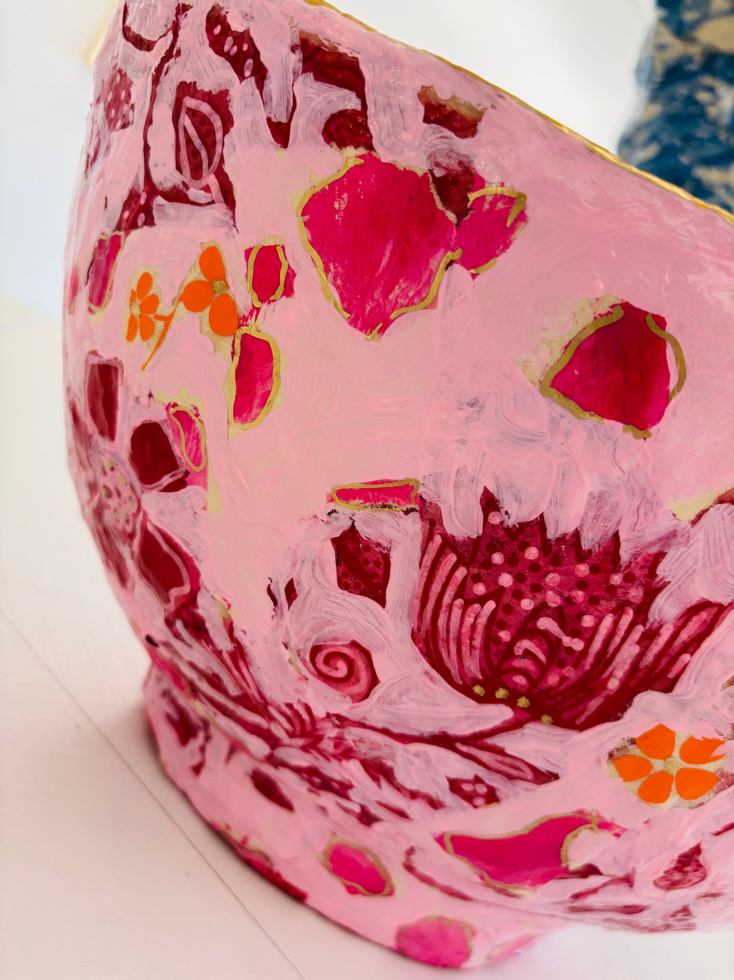 Pink and Orange Vessel