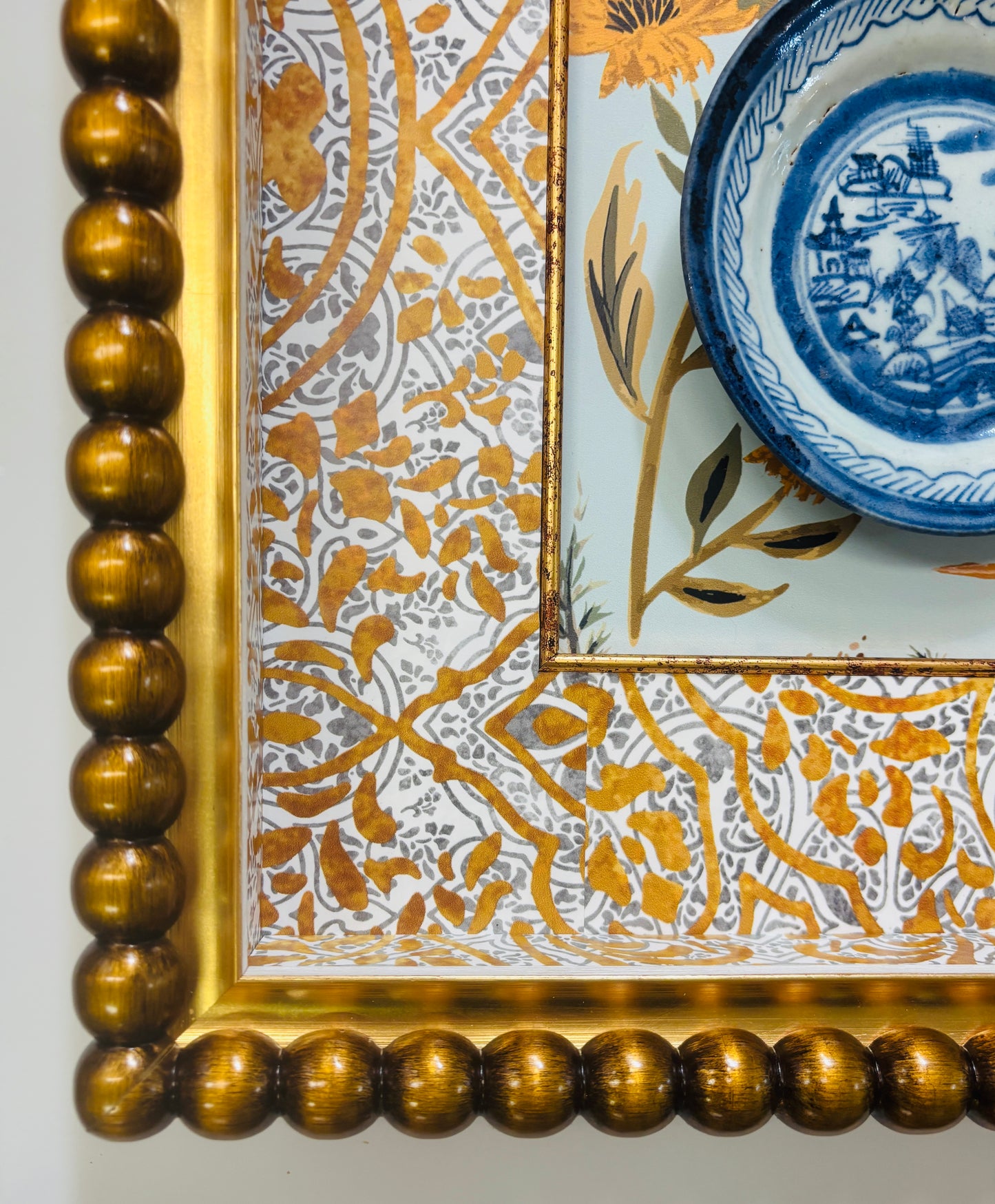 Antique Canton Plate in Custom Shadow Box III